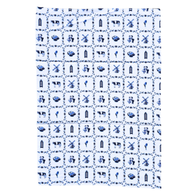 Typisch Hollands Tea towel - Typical Dutch - Tile motif
