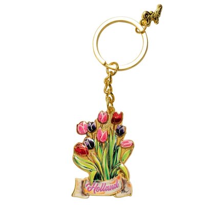 Typisch Hollands Schlüsselanhänger – Tulpe – Holländische Schönheit