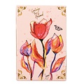 Typisch Hollands Playing cards Holland - Pink - Red tulips