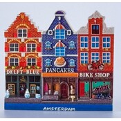 Typisch Hollands Magneet Delftblue-Pancake-Bikeshop