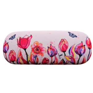 Typisch Hollands Glasses case - Holland - tulips and a butterfly