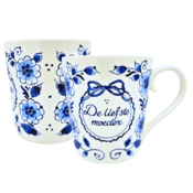 Heinen Delfts blauw Large Delft blue wish mug - The sweetest mother