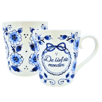 Heinen Delfts blauw Large Delft blue wish mug - The sweetest mother