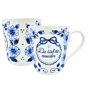 Heinen Delfts blauw Large Delft blue wish mug - The sweetest mother