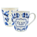 Heinen Delfts blauw Large Delft blue wish mug - The best father