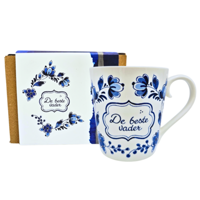 Heinen Delfts blauw Grote Delfts blauwe wensmok - De beste vader