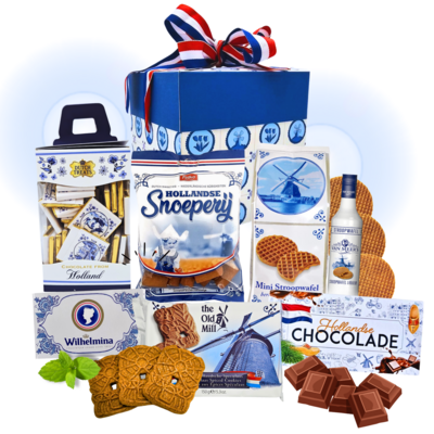 typisch-hollands-geschenkpakket Holland Pop-Up gift box - Dutch treats - XL