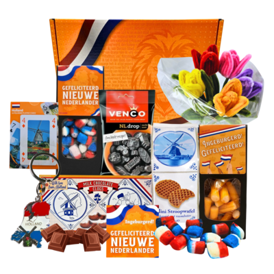 Typisch Hollands  Geschenkbox – Eingebürgerte niederländische Köstlichkeiten.