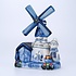 Typisch Hollands Delft blue village mill with music