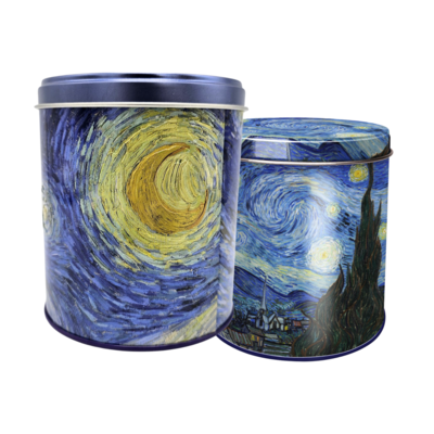 Stroopwafels (Typisch Hollands) Stroopwafels in einer Dose - Van Gogh - Sternennacht