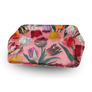 Matix Pretty tulips tray - pink 21x14 cm