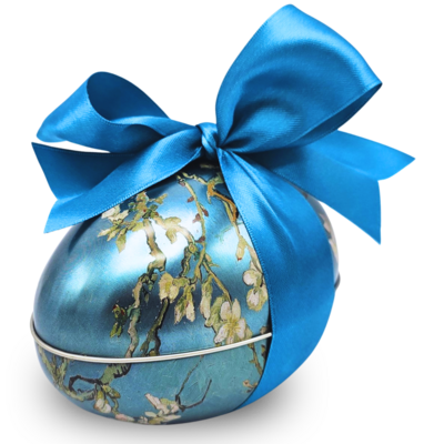 Typisch Hollands Easter egg (tin) filled with chocolate eggs - Almond Blossom