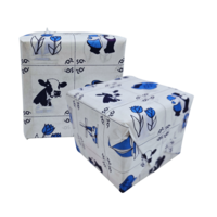 Typisch Hollands Delft Blue wrapping paper roll - 30cm, 3 meters long