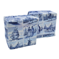 Typisch Hollands Delft Blue wrapping paper roll - 30 cm, 3 meters long