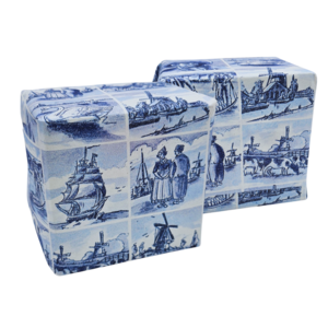 Typisch Hollands Rol cadeaupapier Delfts blauw - 30 cm  3 meter lang