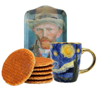 Typisch Hollands Geschenkset Vincent van Gogh - Zelfportret-Sterrenhemel