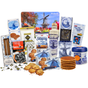 typisch-hollands-geschenkpakket Typisch Hollands lekkernijen-pakket ( in Holland postdoos)
