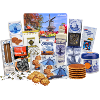 typisch-hollands-geschenkpakket Typisch Hollands lekkernijen-pakket ( in Holland postdoos)