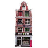 Typisch Hollands Magnet - Amsterdam - Facade House 3D Weedshop