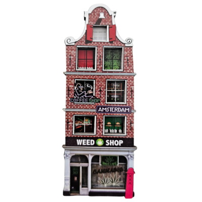 Typisch Hollands Magnet – Amsterdam – Fassadenhaus 3D Weedshop