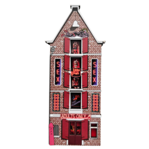 TTD Gifts Magneet - Amsterdam - Gevelhuisje 3D Amsterdam Sex Huis