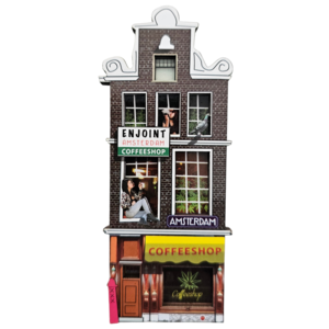 Typisch Hollands Magnet - Amsterdam - Facade House 3D Coffeeshop