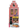 Typisch Hollands Magnet – Amsterdam – Fassadenhaus 3D-Käsegeschäft