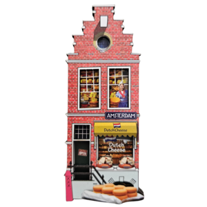 TTD Gifts Magnet – Amsterdam – Fassadenhaus 3D-Käsegeschäft