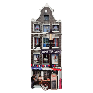 TTD Gifts Magnet - Amsterdam - Facade House 3D Shop with fish cart