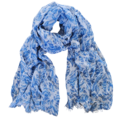 TTD Gifts Dames sjaal met Tulpprint -Delfts blauw