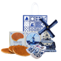 Typisch Hollands Gift bag - Typically Dutch - Windmill - stroopwafels and clogs