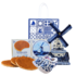 Typisch Hollands Gift bag - Typically Dutch - Windmill - stroopwafels and clogs