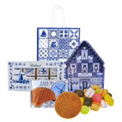 Typisch Hollands Geschenktasje - Typisch Hollands - Blik snoep - stroopwafel en chocolade