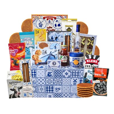 typisch-hollands-geschenkpakket Typisch niederländisches Super-Geschenkpaket – Niederländische Köstlichkeiten