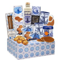 Typisch Hollands Mugs and treats package - Delft blue.