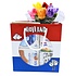 typisch-hollands-geschenkpakket Dutch delicacies and a bouquet of tulips in a Dutch gift bag