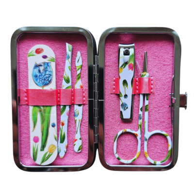 Typisch Hollands Manicuresetje tulpen - Full color 5-delig