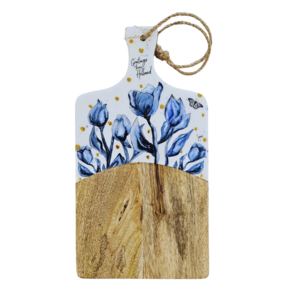 Typisch Hollands Kaasplank met blauwe tulpen - Holland