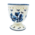 Typisch Hollands Egg cup white with blue tulips
