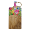 Typisch Hollands Cheese board with Dutch tulips 35x16 cm