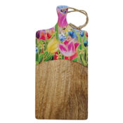 Ter Steege souvenirs Cheese board with Dutch tulips 35x16 cm