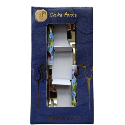 Typisch Hollands Pastry forks 2 pieces in gift box - tulips