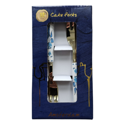 Typisch Hollands Pastry forks 2 pieces in gift box