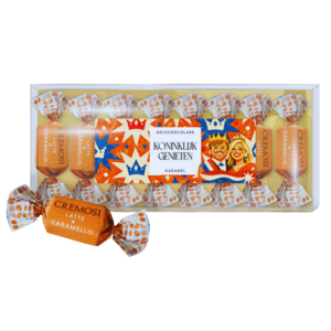 Typisch Hollands Melkchocolade met karamelvulling - Koninklijk genieten