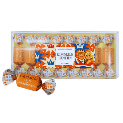 Typisch Hollands Melkchocolade met karamelvulling - Koninklijk genieten