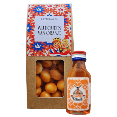 Typisch Hollands Gift Set - We Love Orange - Butterballs & Orange Shot