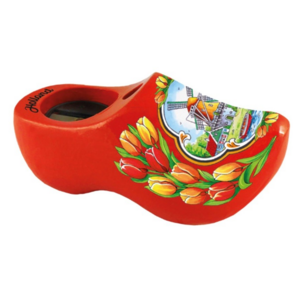 Typisch Hollands Anspitzer aus Holz – 8,5 cm – Orange