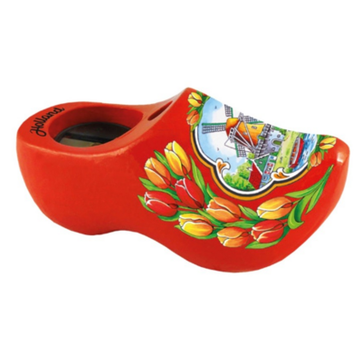 Typisch Hollands Puntenslijper klompje - 8.5 cm - Oranje