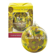 TTD Gifts Weihnachtskugel Holland Vincent van Gogh – Sonnenblumen – in Geschenkbox