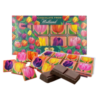 TTD Gifts Chocolate tiles - Holland - Tulips